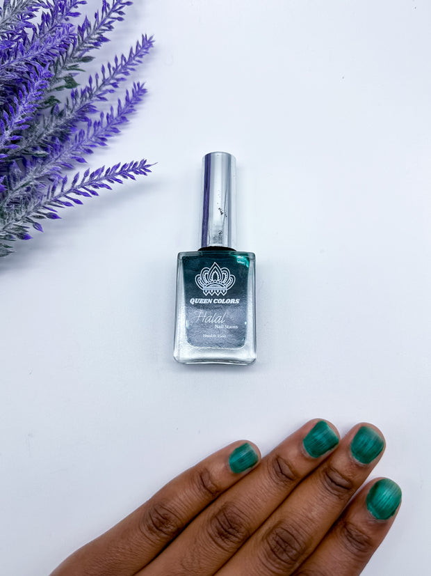 Queen Nail Henna – Deep Green | Halal, wudu-friendly, and breathable nail stain | Water-permeable, no enamel or barrier on nail, perfect for prayer | Organic, vegan, and natural alternative to nail polish, henna nail stain - Amarya Henna