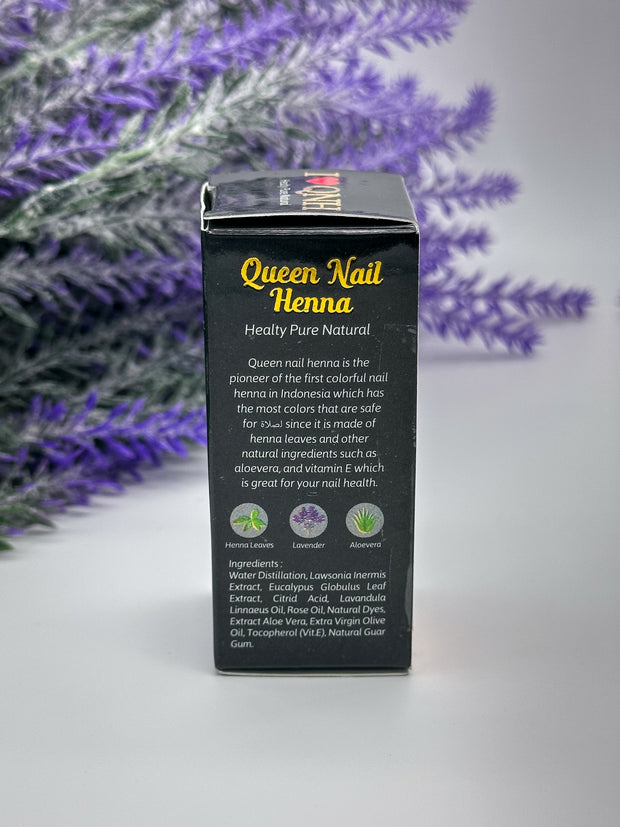 Queen Nail Henna – Angel Red | Halal, wudu-friendly, and breathable nail stain | Water-permeable, no enamel or barrier on nail, perfect for prayer | Organic, vegan, and natural alternative to nail polish, henna nail stain - Amarya Henna