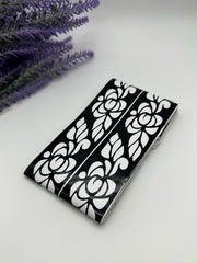 This image shows African-style feet stencils by Amarya Henna, designed for easy tracing of traditional patterns.