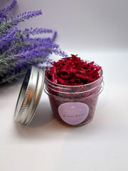 Handcrafted bakhoor incense by Amarya Henna, shown in packaging. Available in Dubai Rose, Cous Cous, and Halut scents, in 4oz and 8oz sizes.