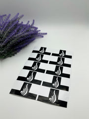 This image shows African-style finger stencils by Amarya Henna, designed for easy tracing of traditional patterns.