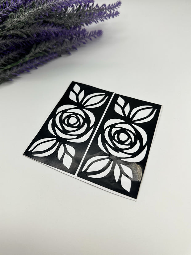 This image shows African-style hand henna stencils by Amarya Henna, designed for easy tracing of traditional patterns.