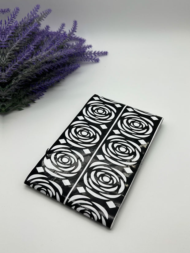 This image shows African-style hand feet stencils by Amarya Henna, designed for easy tracing of traditional patterns.