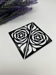 This image shows African-style palm henna stencils by Amarya Henna, designed for easy tracing of traditional patterns.