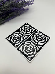 This image shows African-style hand henna stencils by Amarya Henna, designed for easy tracing of traditional patterns.