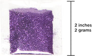 This image shows glitter craft packs for henna designs by Amarya Henna, featuring sixteen different colors